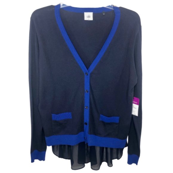 CAbi Sweaters - CAbi Navy Michelle Cardigan - Large - NEW